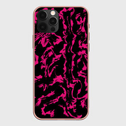 Чехол для iPhone 12 Pro Max Извилина, цвет: 3D-светло-розовый