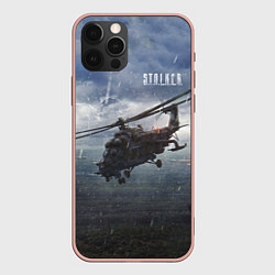 Чехол iPhone 12 Pro Max STALKER Вертолёт Над Зоной
