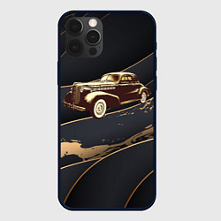 Чехол для iPhone 12 Pro Max Рисунок ретро - автомобиля, цвет: 3D-черный