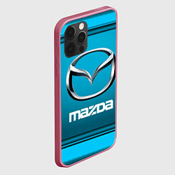 Чехол для iPhone 12 Pro Max Мазда - абстракция, цвет: 3D-малиновый — фото 2