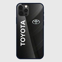 Чехол iPhone 12 Pro Max Toyota - серая абстракция