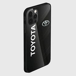 Чехол для iPhone 12 Pro Max Toyota - серая абстракция, цвет: 3D-черный — фото 2