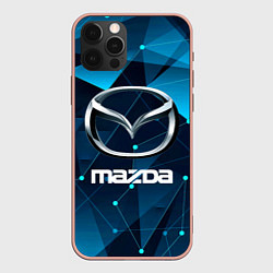 Чехол для iPhone 12 Pro Max Mazda - абстракция, цвет: 3D-светло-розовый