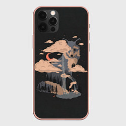 Чехол для iPhone 12 Pro Max Дух природы - Лиса, цвет: 3D-светло-розовый