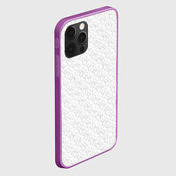 Чехол для iPhone 12 Pro Max Little Ghosts on white, цвет: 3D-сиреневый — фото 2