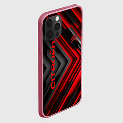 Чехол для iPhone 12 Pro Max Citroёn - спорт, цвет: 3D-малиновый — фото 2