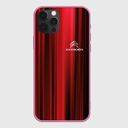 Чехол для iPhone 12 Pro Max Citroёn - абстракция, цвет: 3D-малиновый