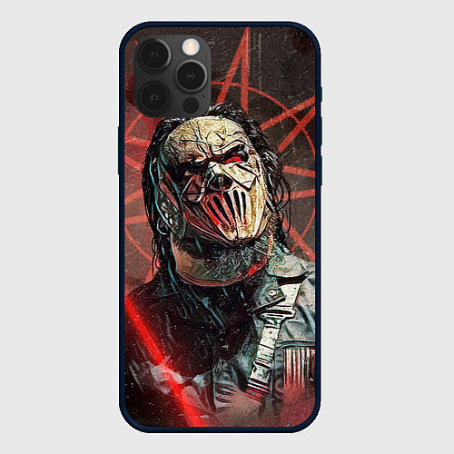 Чехол iPhone 12 Pro Max Mick Thomson-Slipknot / 3D-Черный – фото 1