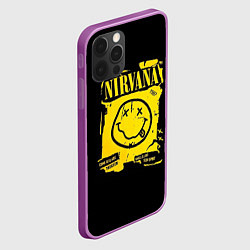 Чехол для iPhone 12 Pro Max Nirvana принт, цвет: 3D-сиреневый — фото 2