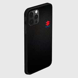 Чехол для iPhone 12 Pro Max Suzuki - карбон, цвет: 3D-черный — фото 2