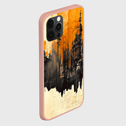 Чехол для iPhone 12 Pro Max Гранжевый город, цвет: 3D-светло-розовый — фото 2