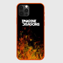Чехол iPhone 12 Pro Max Imagine Dragons - пламя