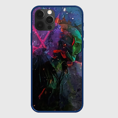Чехол iPhone 12 Pro Max Corey Taylor-Slipknot / 3D-Тёмно-синий – фото 1