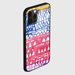 Чехол для iPhone 12 Pro Max Абстракция Город Эдварда Мунка, цвет: 3D-черный — фото 2