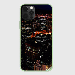 Чехол iPhone 12 Pro Max Ночной город - вид с высоты