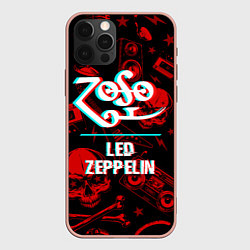 Чехол iPhone 12 Pro Max Led Zeppelin rock glitch