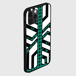 Чехол для iPhone 12 Pro Max Киберпанк сеть, цвет: 3D-черный — фото 2