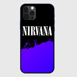 Чехол iPhone 12 Pro Max Nirvana purple grunge