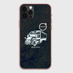 Чехол для iPhone 12 Pro Max Вольво грузовик, цвет: 3D-светло-розовый