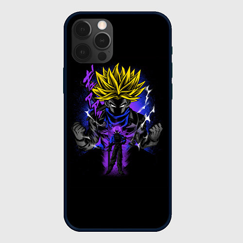 Чехол iPhone 12 Pro Max Dragon ball rage аниме / 3D-Черный – фото 1