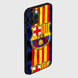 Чехол для iPhone 12 Pro Max Фк Барселона Лого, цвет: 3D-черный — фото 2