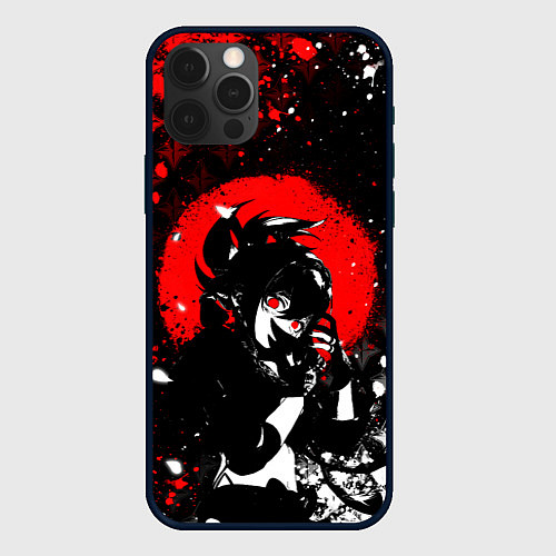 Чехол iPhone 12 Pro Max Куки шинобу - Мрачный Геншин / 3D-Черный – фото 1