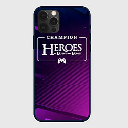 Чехол для iPhone 12 Pro Max Heroes of Might and Magic gaming champion: рамка с, цвет: 3D-черный