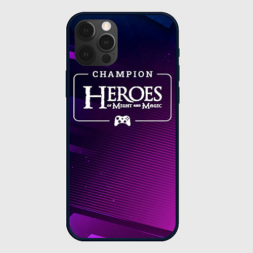 Чехол iPhone 12 Pro Max Heroes of Might and Magic gaming champion: рамка с / 3D-Черный – фото 1