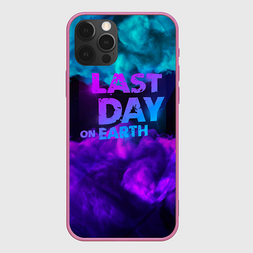 Чехол iPhone 12 Pro Max The last of us - абстракция неон / 3D-Малиновый – фото 1