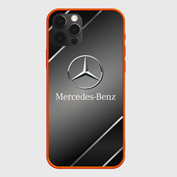 Чехол iPhone 12 Pro Max Mercedes Карбон