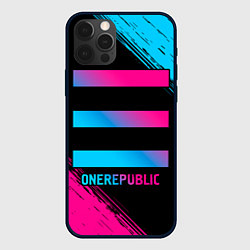 Чехол для iPhone 12 Pro Max OneRepublic - neon gradient, цвет: 3D-черный