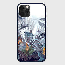 Чехол для iPhone 12 Pro Max Пышный тропический лес, цвет: 3D-черный