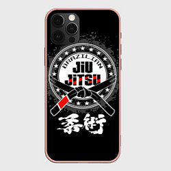 Чехол для iPhone 12 Pro Max Brazilian fight club Jiu-jitsu, цвет: 3D-светло-розовый