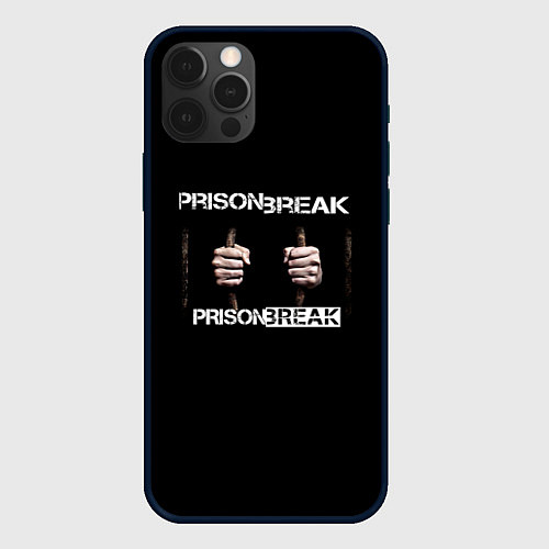 Чехол iPhone 12 Pro Max Побег сериал / 3D-Черный – фото 1