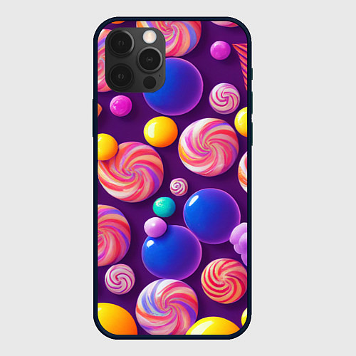 Чехол iPhone 12 Pro Max Сладости для радости / 3D-Черный – фото 1