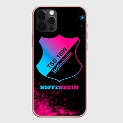 Чехол для iPhone 12 Pro Max Hoffenheim - neon gradient, цвет: 3D-светло-розовый