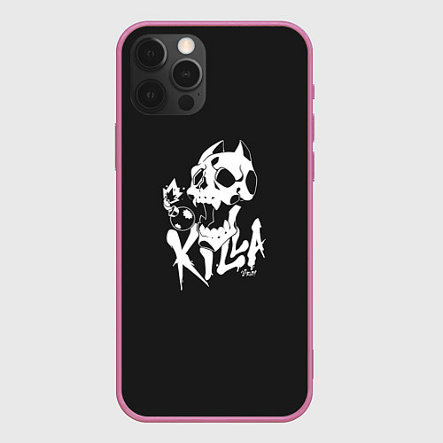 Чехол iPhone 12 Pro Max Killer queen from JoJo / 3D-Малиновый – фото 1