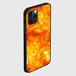 Чехол для iPhone 12 Pro Max Бушующий огонь, цвет: 3D-черный — фото 2