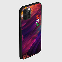 Чехол для iPhone 12 Pro Max Разноцветная экспрессивная композиция - Milano, цвет: 3D-черный — фото 2