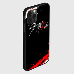 Чехол для iPhone 12 Pro Max Stray kids - краска, цвет: 3D-черный — фото 2