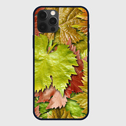 Чехол iPhone 12 Pro Max Осенние листья клёна - паттерн