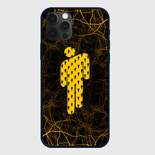 Чехол iPhone 12 Pro Max Билли айлиш паутина абстракция / 3D-Черный – фото 1