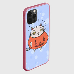 Чехол для iPhone 12 Pro Max Гадостный котик, цвет: 3D-малиновый — фото 2