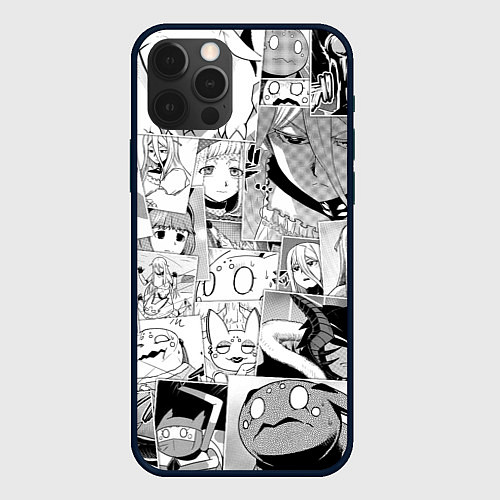 Чехол iPhone 12 Pro Max Да я паук и что с того pattern / 3D-Черный – фото 1