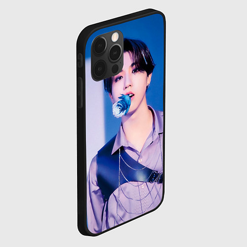 Чехол iPhone 12 Pro Max Stray Kids 2nd World Tour Maniac Han / 3D-Черный – фото 2