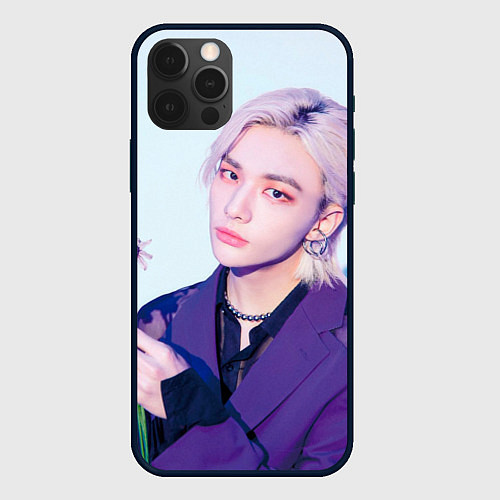 Чехол iPhone 12 Pro Max Stray Kids 2nd World Tour Maniac Hyunjin / 3D-Черный – фото 1