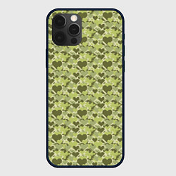 Чехол для iPhone 12 Pro Max Милитари сердце пиксель, цвет: 3D-черный