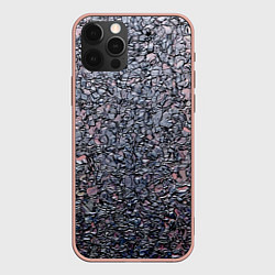 Чехол для iPhone 12 Pro Max Минималистический паттерн, цвет: 3D-светло-розовый