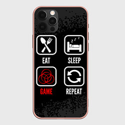 Чехол iPhone 12 Pro Max Eat, sleep, Elden Ring, repeat