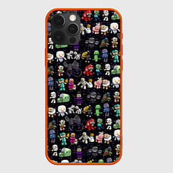 Чехол для iPhone 12 Pro Max Minecraft game characters, цвет: 3D-красный